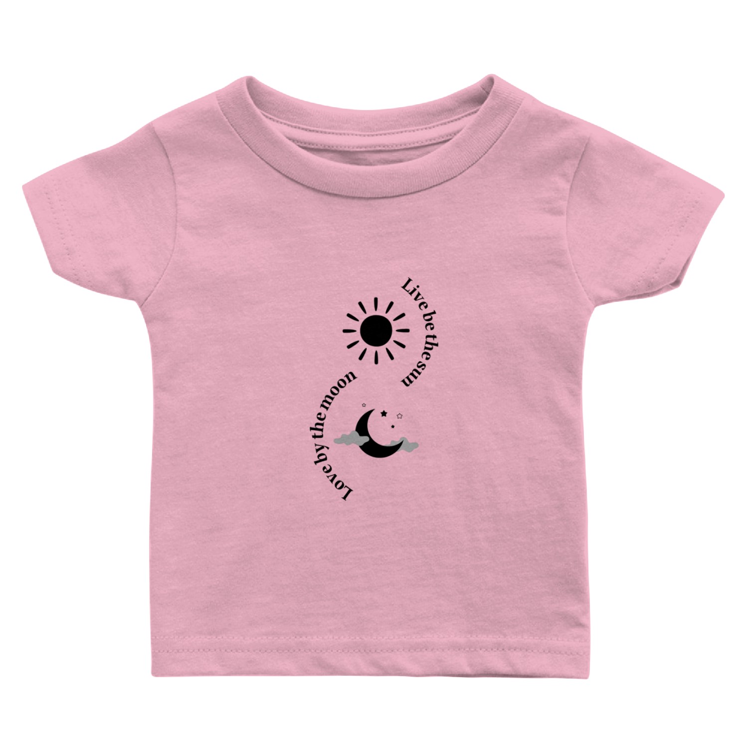 Live by the sun ,love by the moon Baby T Shirts