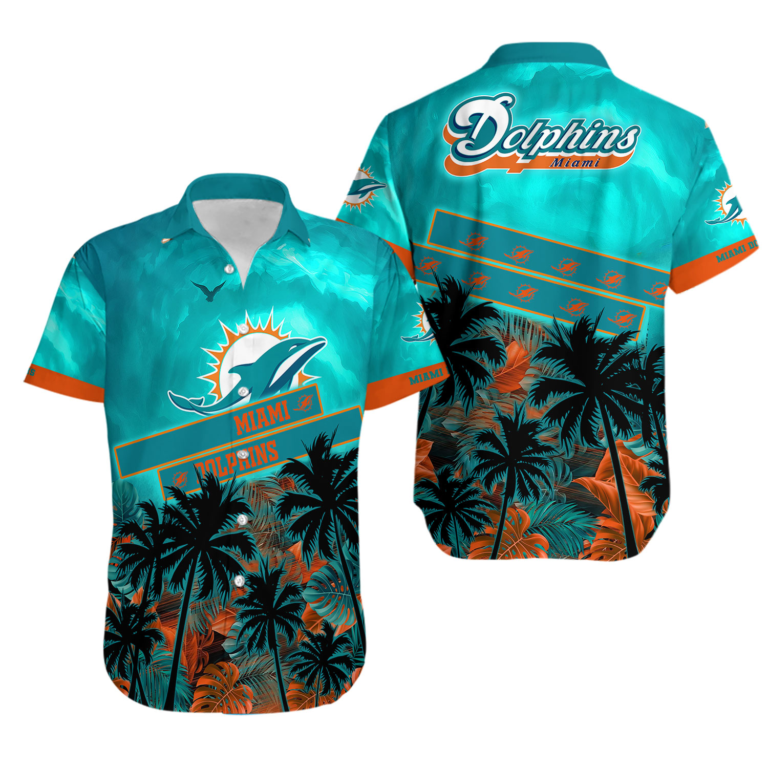 Miami Dolphins football Hawaiian Shirt Sunlittime Aloha Shirt