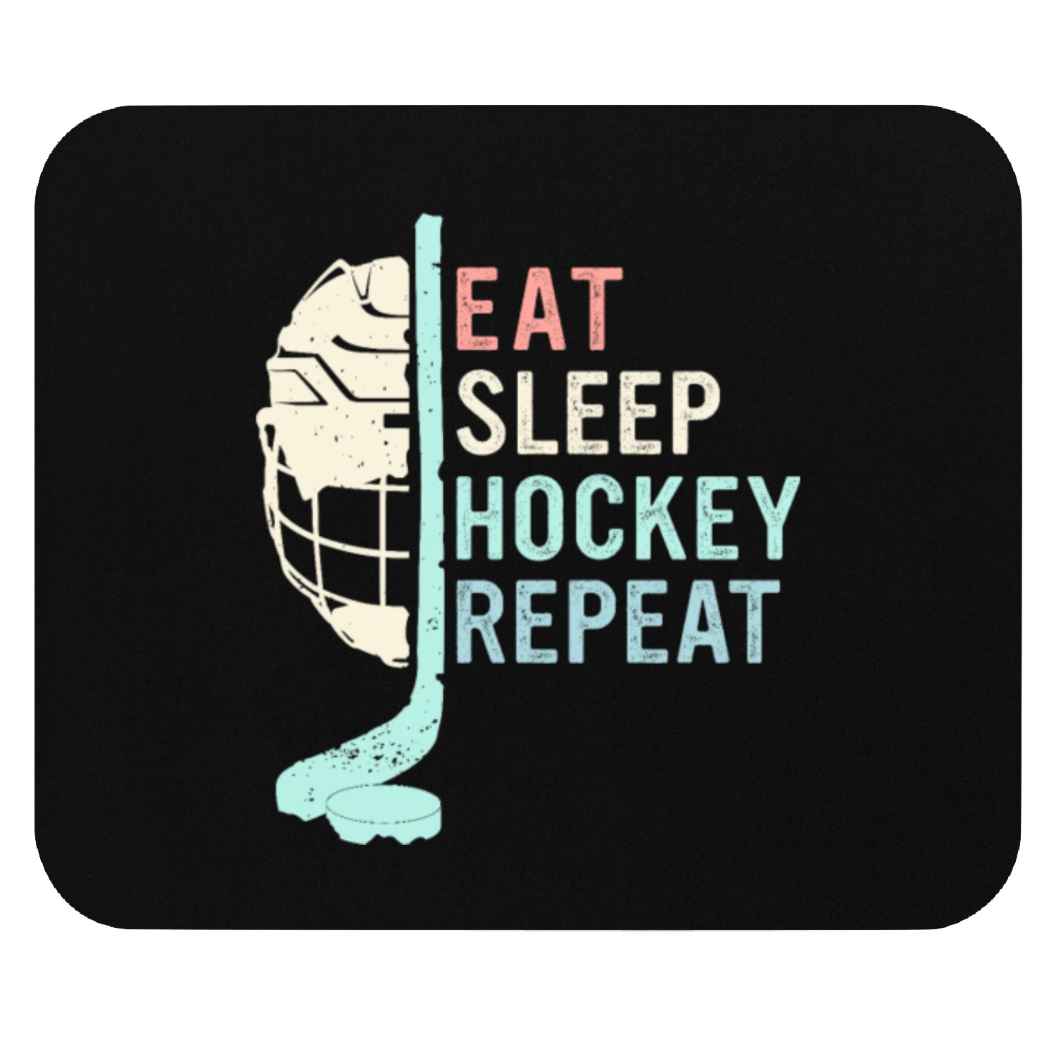 Eat Sleep Hockey Repeat Mouse Pads