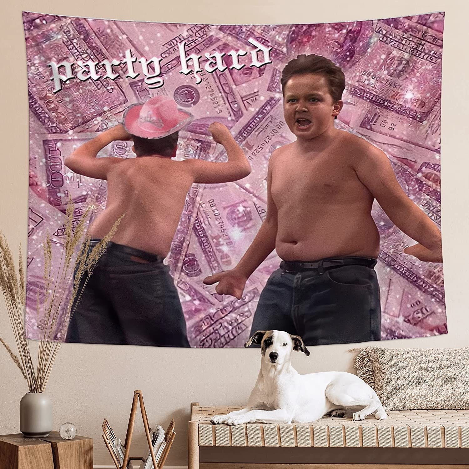 Meme Tapestry Funny Gibby Tapestries, Wall Hanging Backdrop Party Decor Tapestry