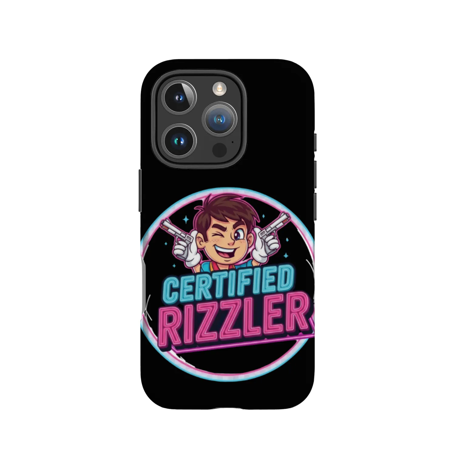 Certified Rizzler Neon Logo IPhone Cases