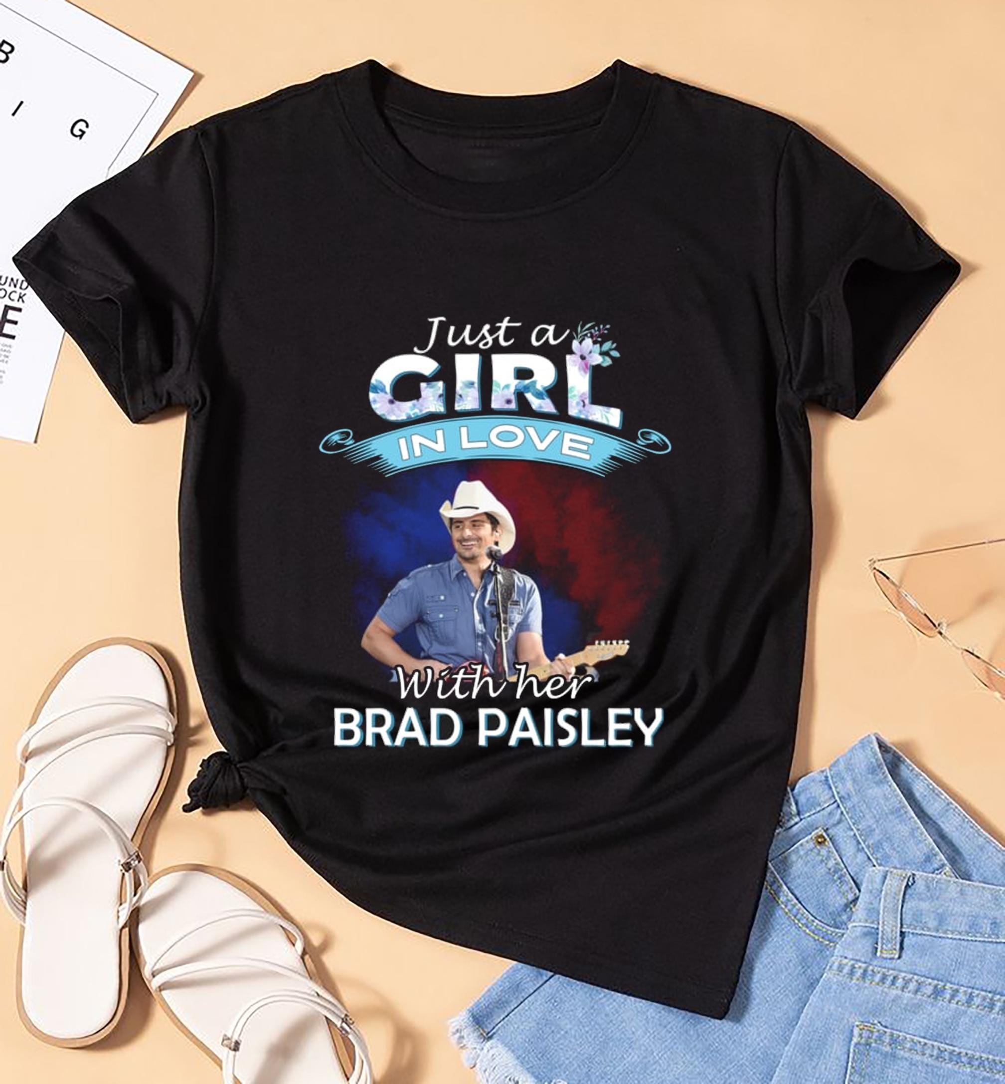 Just A Girl In Love Brad Paisley Shirt, Brad Paisley Tee, Brad Paisley T-shirt, Brad Paisley Shirt, Brad Paisley Concert, Brad Paisley Merch