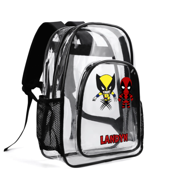 Deadpool x Wolverine Transparent Backpack