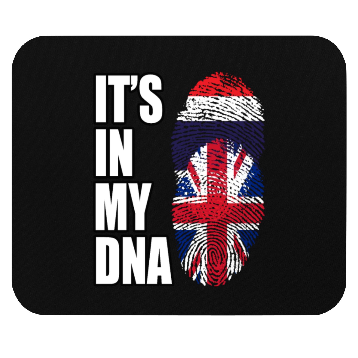 Thai And British Vintage Heritage DNA Flag Mouse Pads