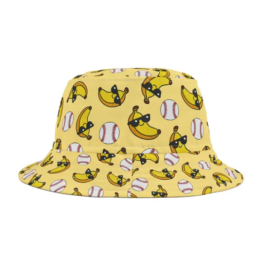 Banana Bucket Hat, Bucket Hat Lover Gift