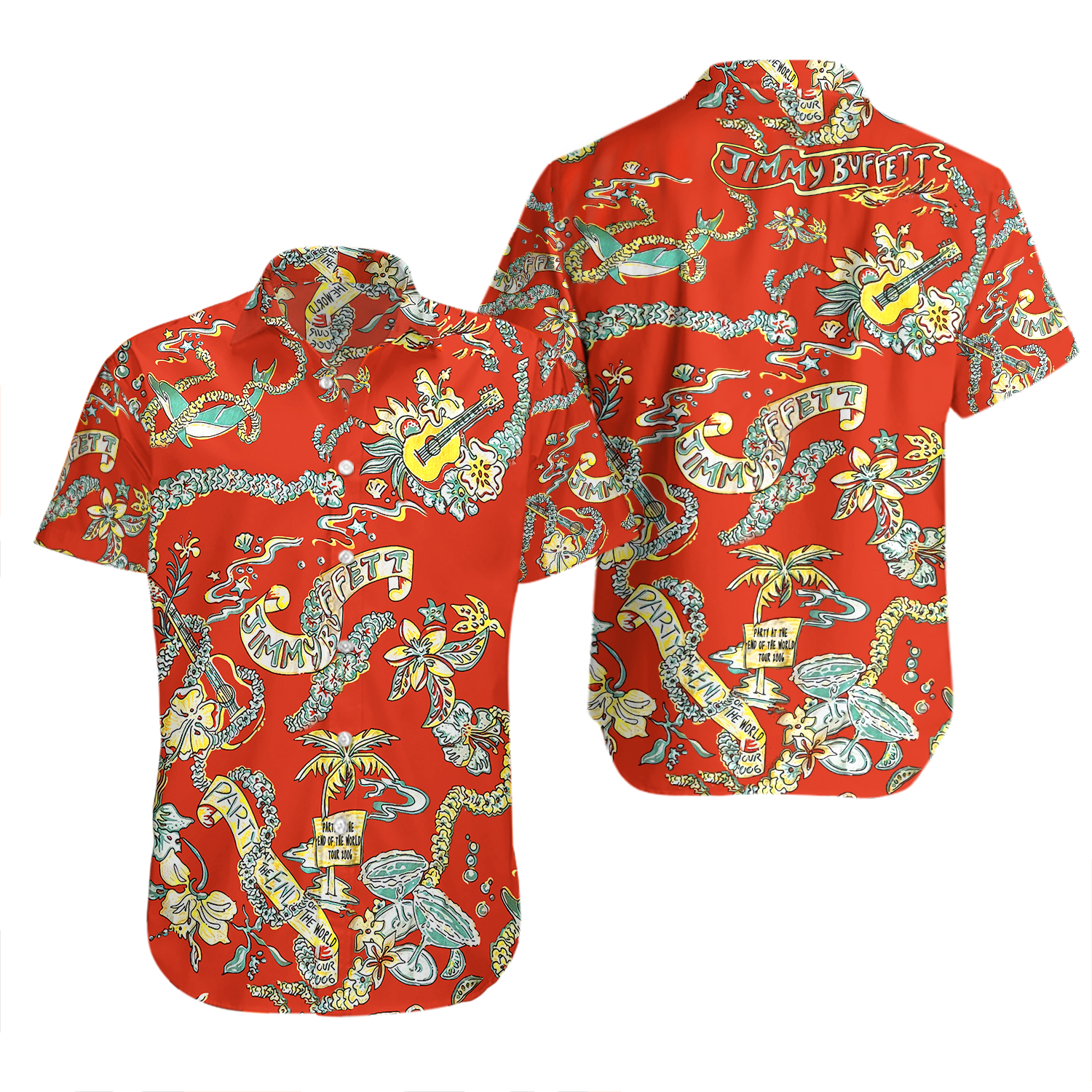 JIMMY BUFFETT ALL ACCESS Hawaiian Tour Shirt Made For Crew Only! Size Medium.