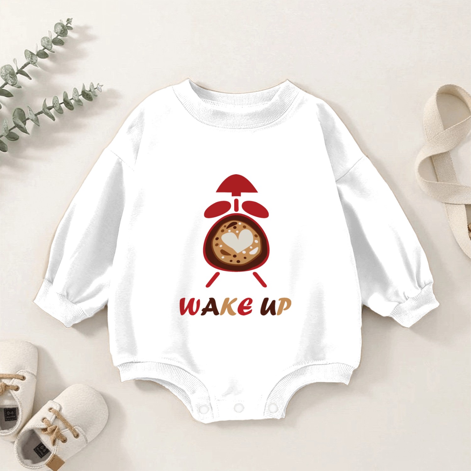 Wake up alarmclock Baby Romper Sweatshirts