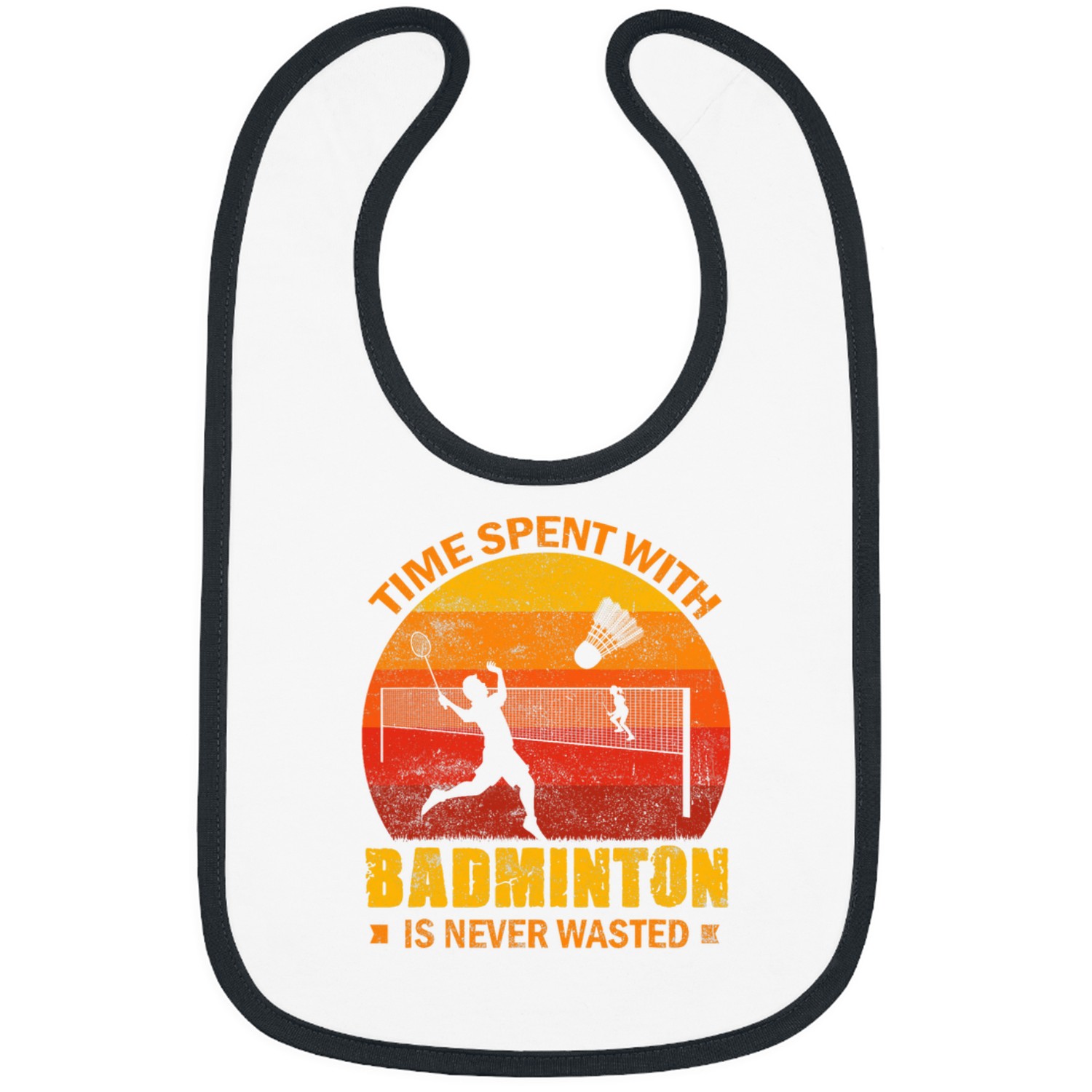 Badminton Quote Shuttlecock Badminton Lover Bibs