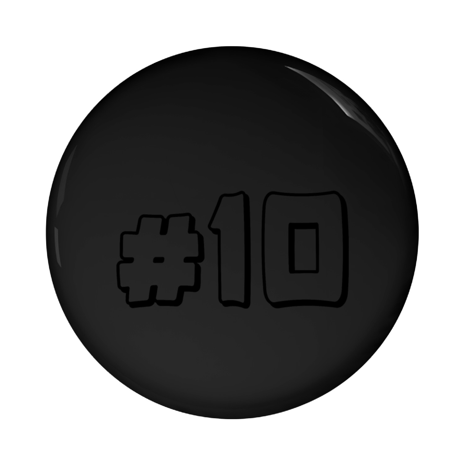 Costumise Hashtag number 10 for you Pin Buttons
