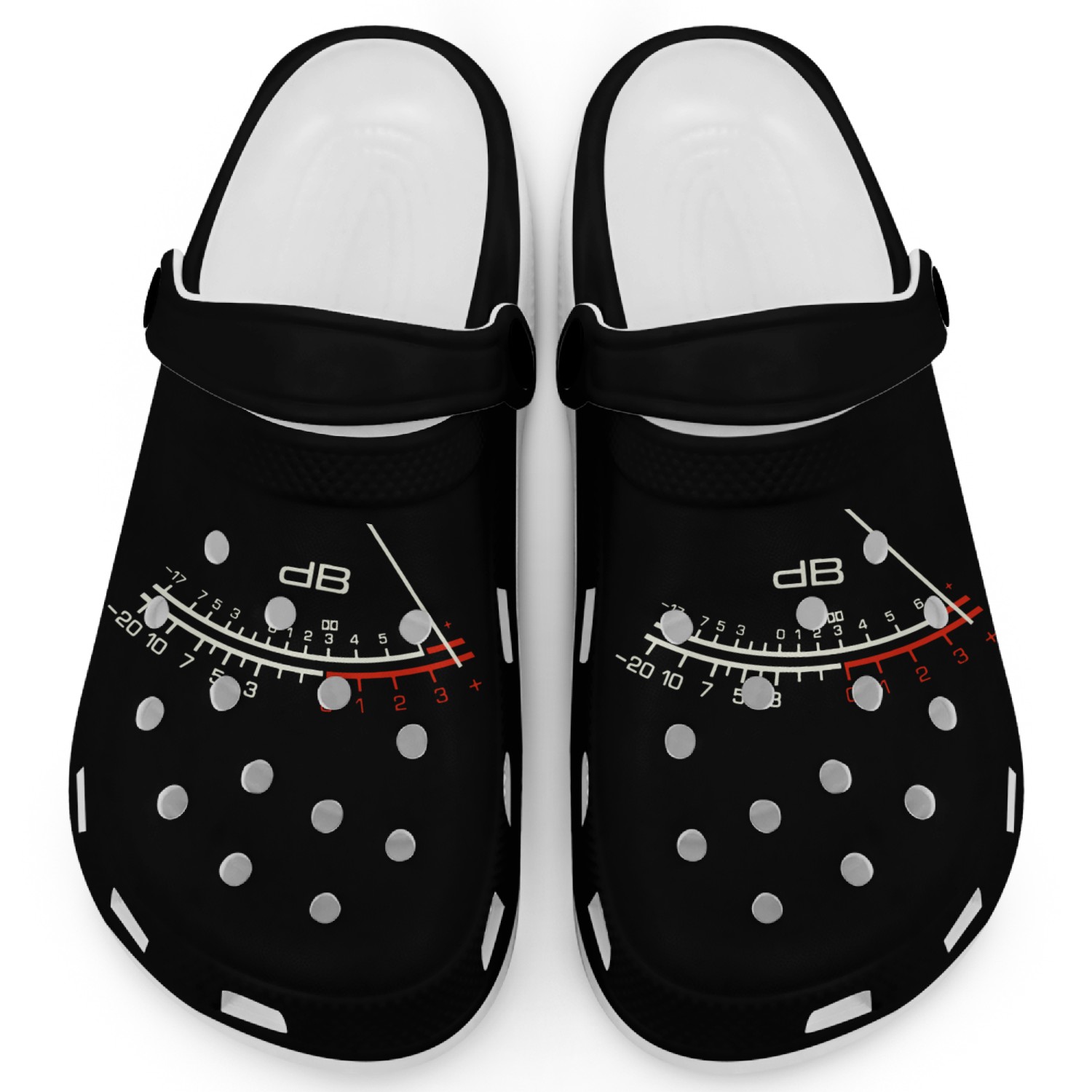 peak meter level Clogs