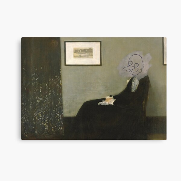 Mr. Bean Whistler mother artwork from the movie Canvas