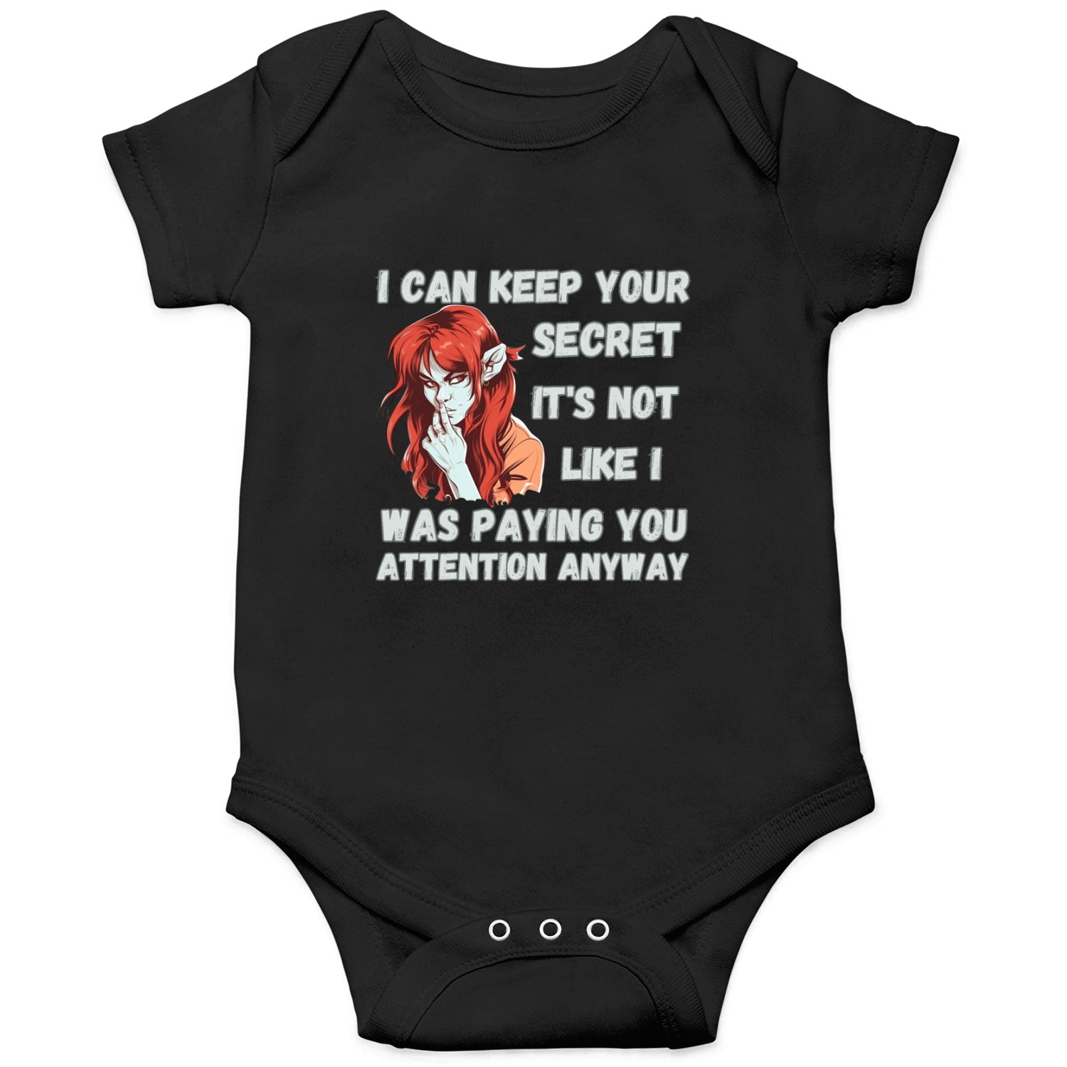 Keep A Secret, Pay Attention Onesies