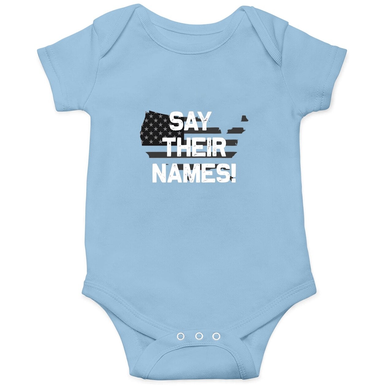 Say Their Names Biden 13 Names Of Fallen Soldiers Baby Bodysuit