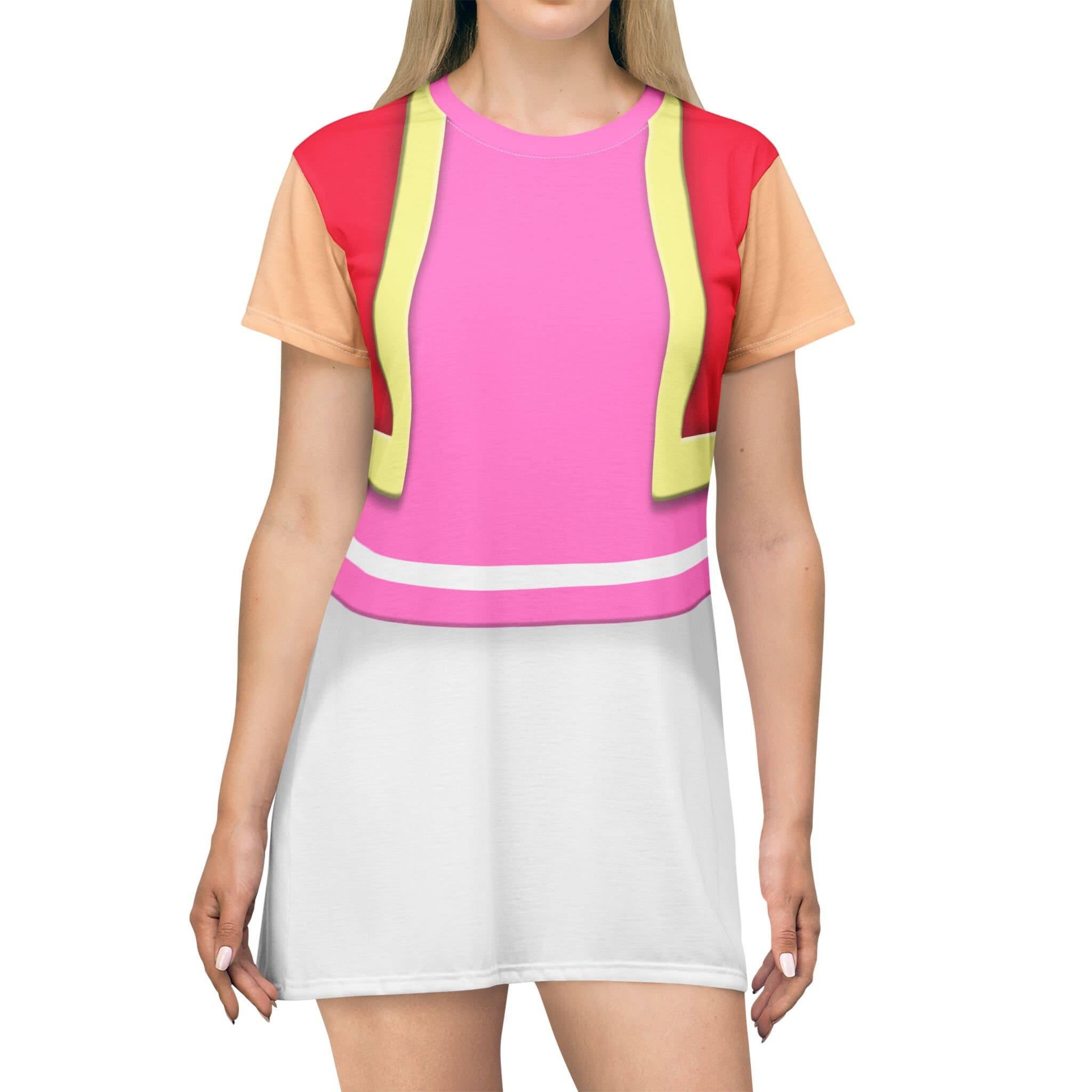 Mushroom Girl Short Sleeve Dress, Game Kart Double Dash Character Costume, Mushroom Cosplay, Video Game Outfits, Family & Friend Apparel