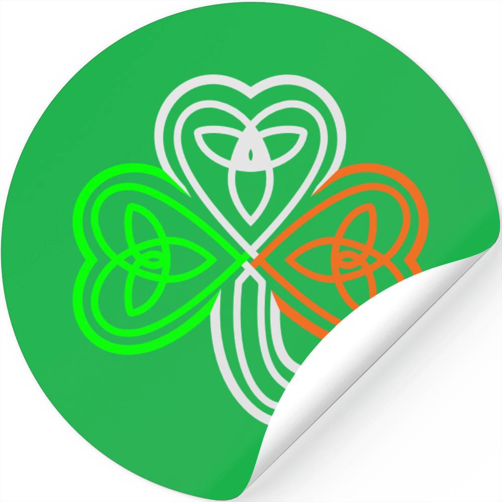 Irish Celtic Shamrock Stickers