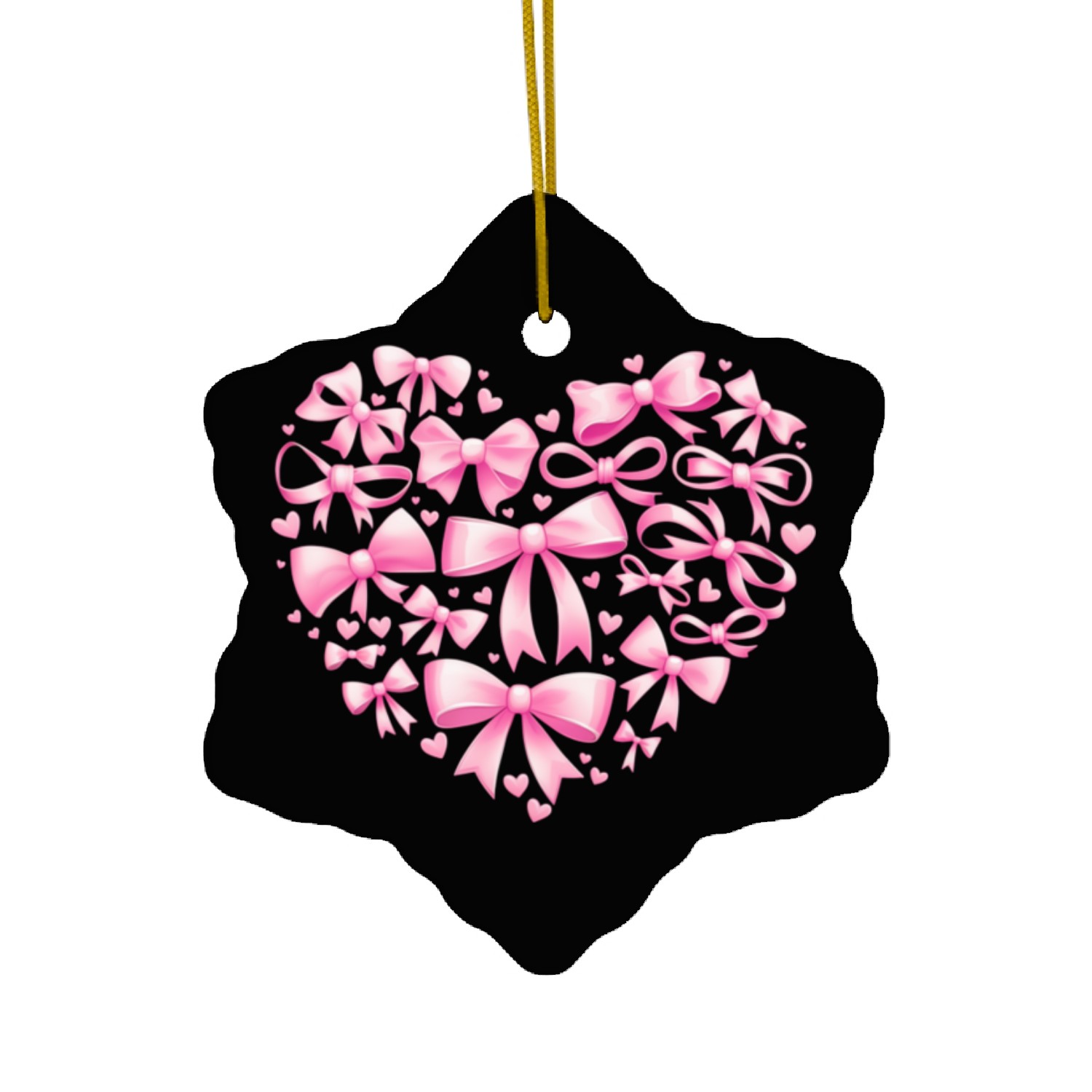 Valentines day Bowtiful Bowed Over Bowtique Bowtif Ceramic Ornaments