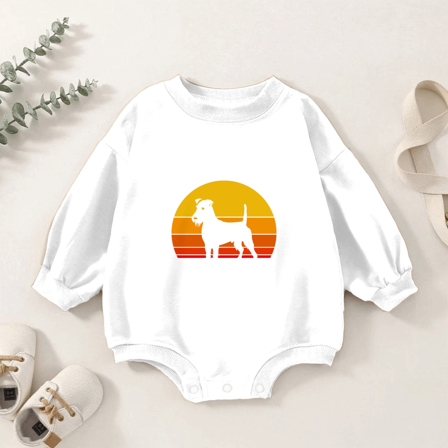 Irish Terrier Baby Romper Sweatshirts