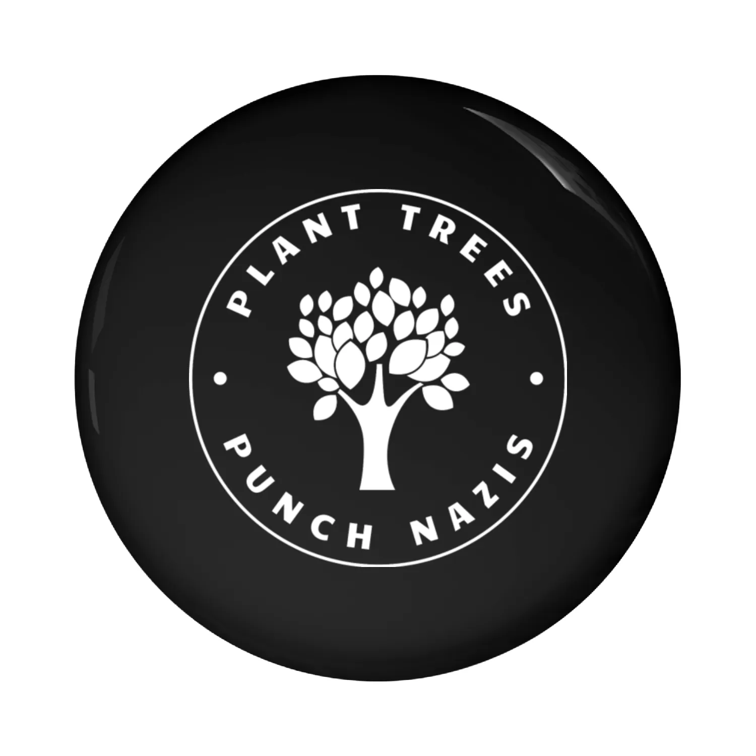 Plant Trees Punch Nazis Antifa Activist Pin Buttons