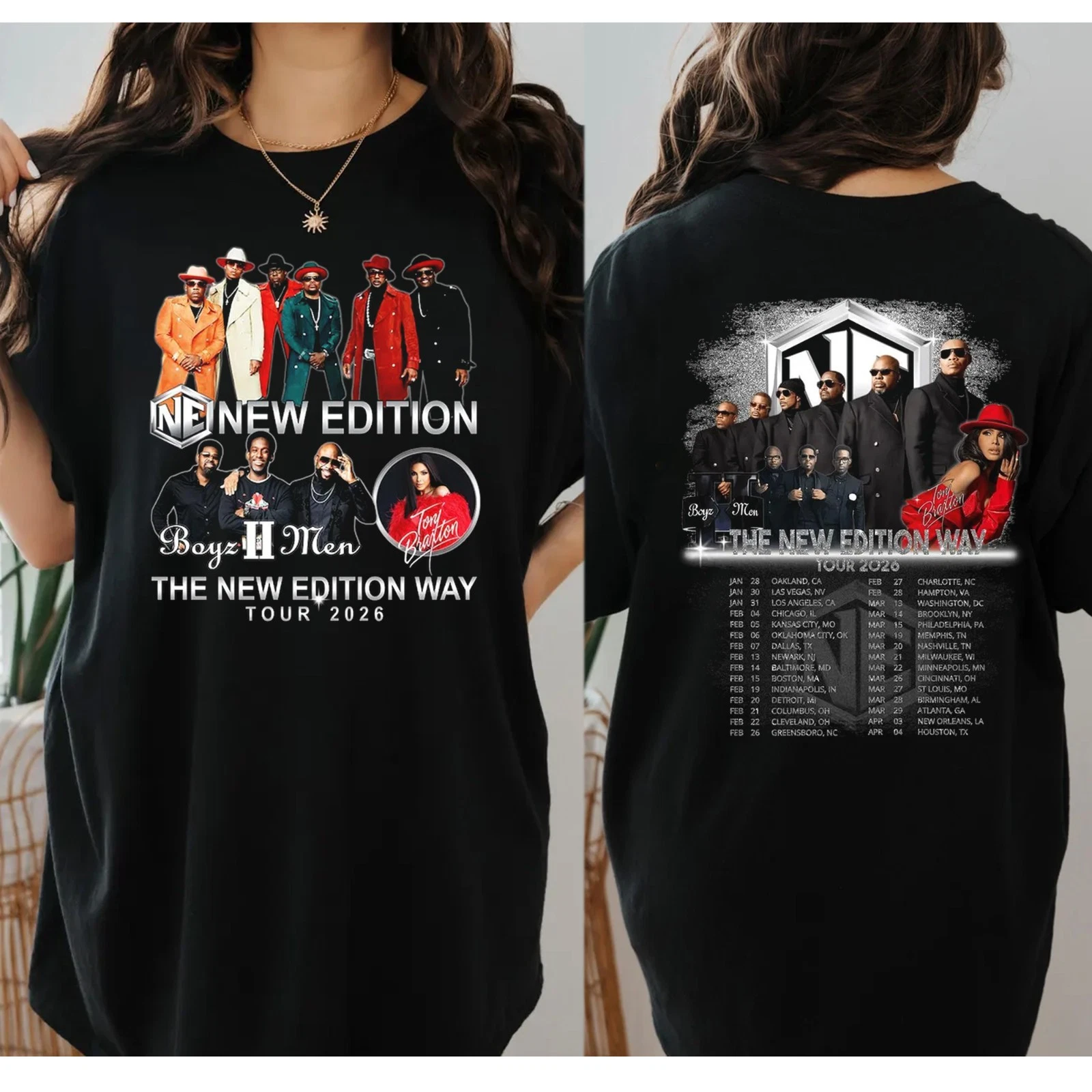 The New Edition Way Tour 2026 Shirt, New Edition 2026 Concert Shirt for Fans