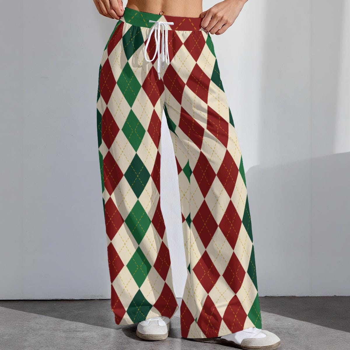 Holiday Womens Stretch Pants, Festive Outfit Bottoms, Cozy Christmas Leggings
