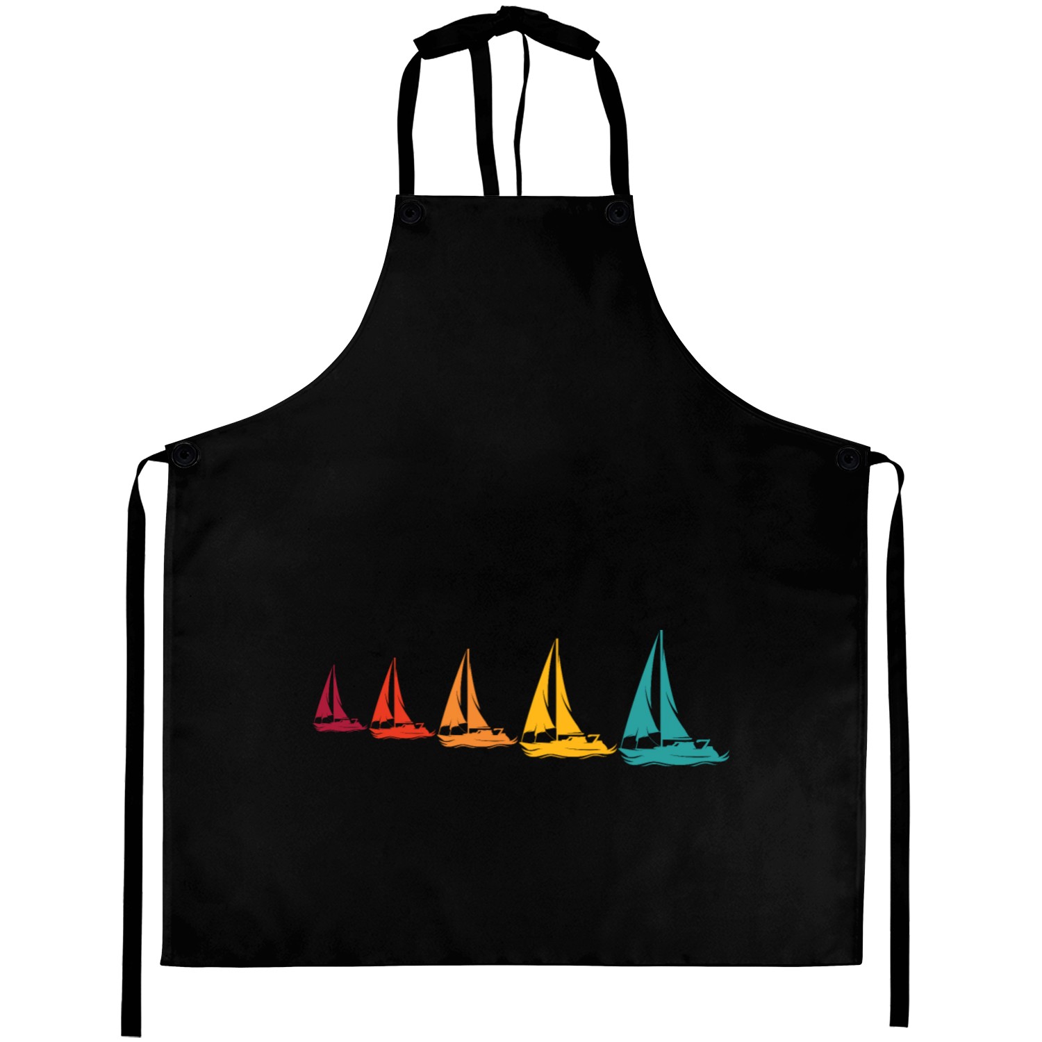 Sailboats Graphic For Sailors Retro Sailing Aprons