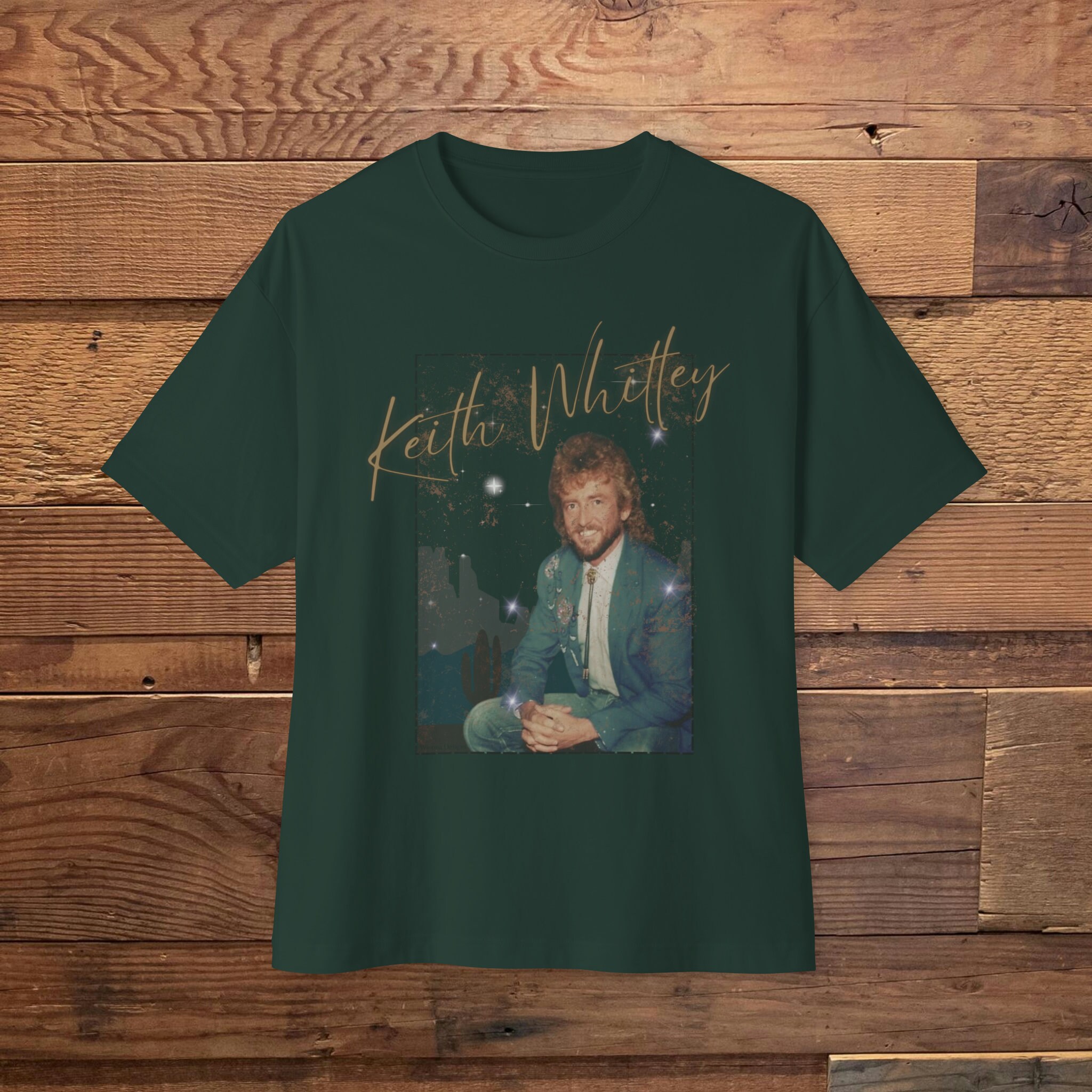 Keith Whitley - Vintage Retro Bootleg Concert Shirt -