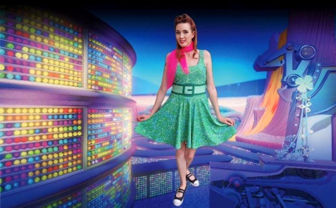 Cosplay My Emotion is Disgust: Women's Vibrant Skater Dress
