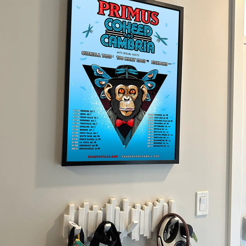 Primus and Coheed and Cambria 2024 Tour Poster