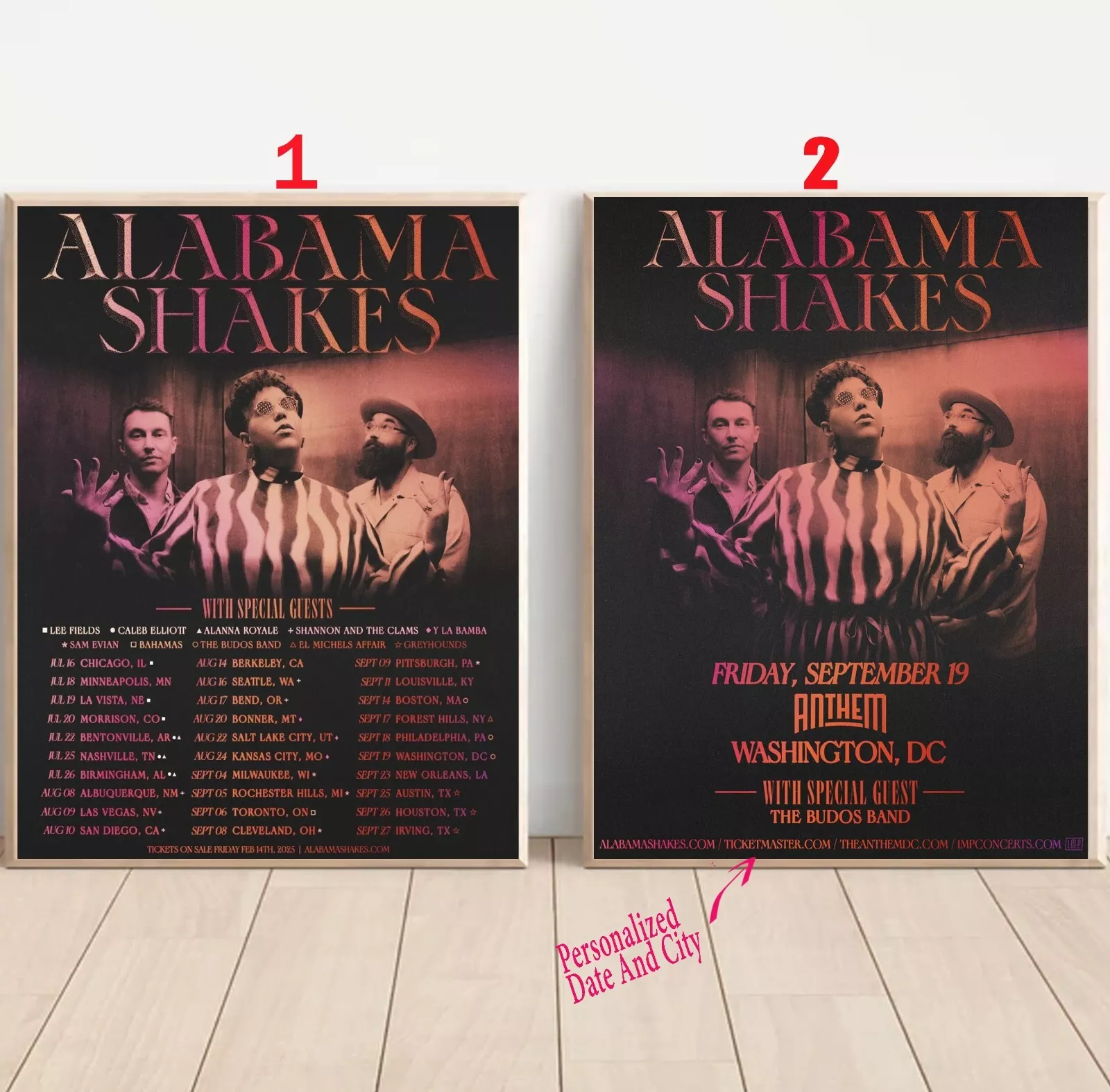 Custom Albm Shakes 2025 Reunion Tour Poster
