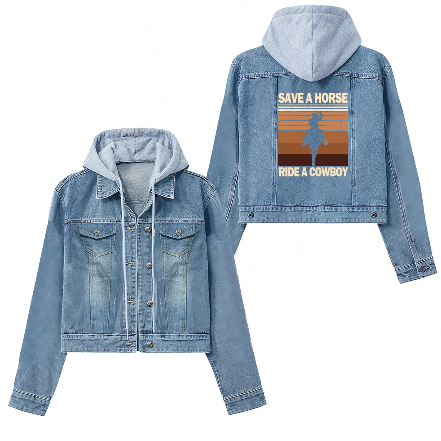 Save A Horse, Ride A Cowboy Women's Denim Jackets