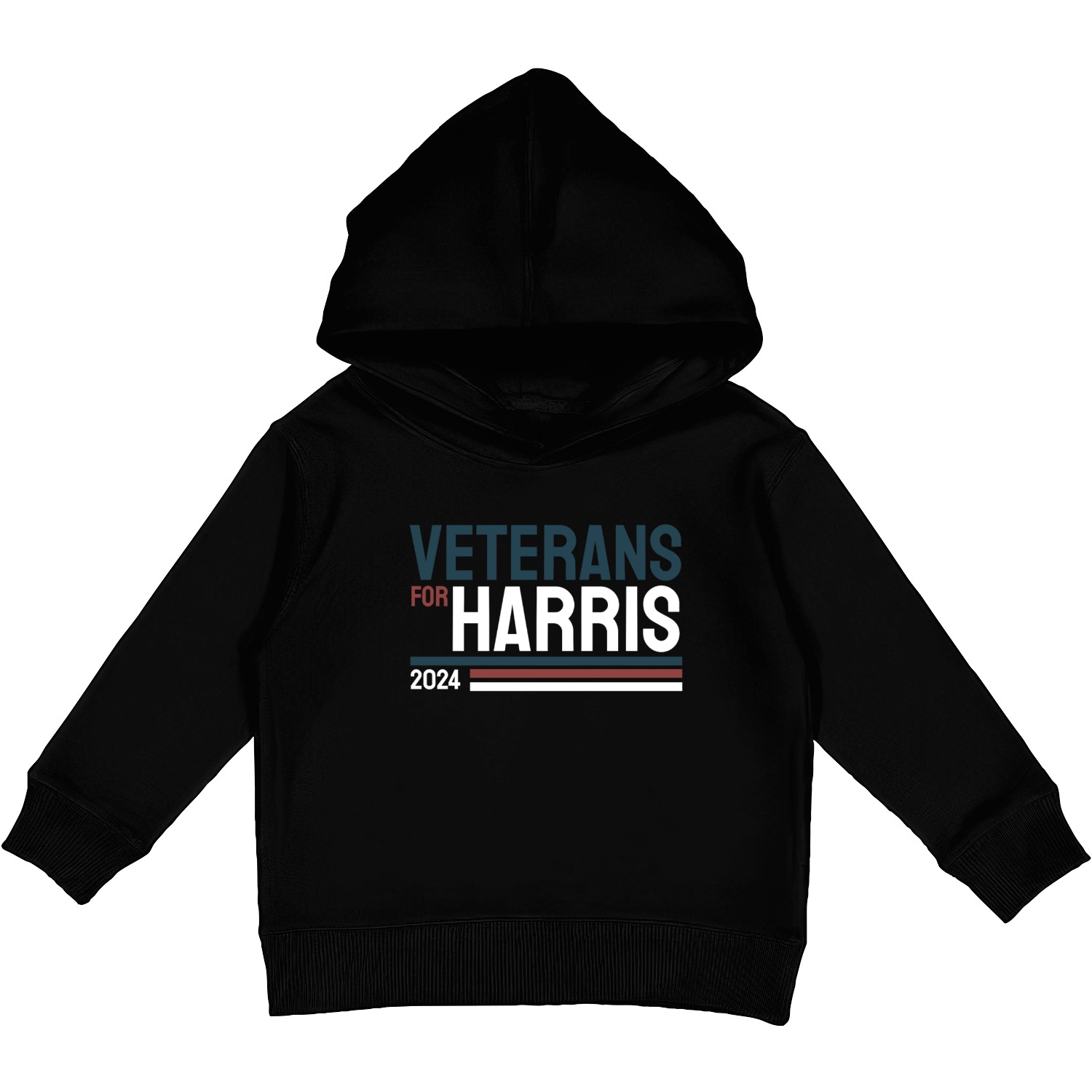Veterans For Kamala Harris 2024 Election Kids Pullover Hoodies