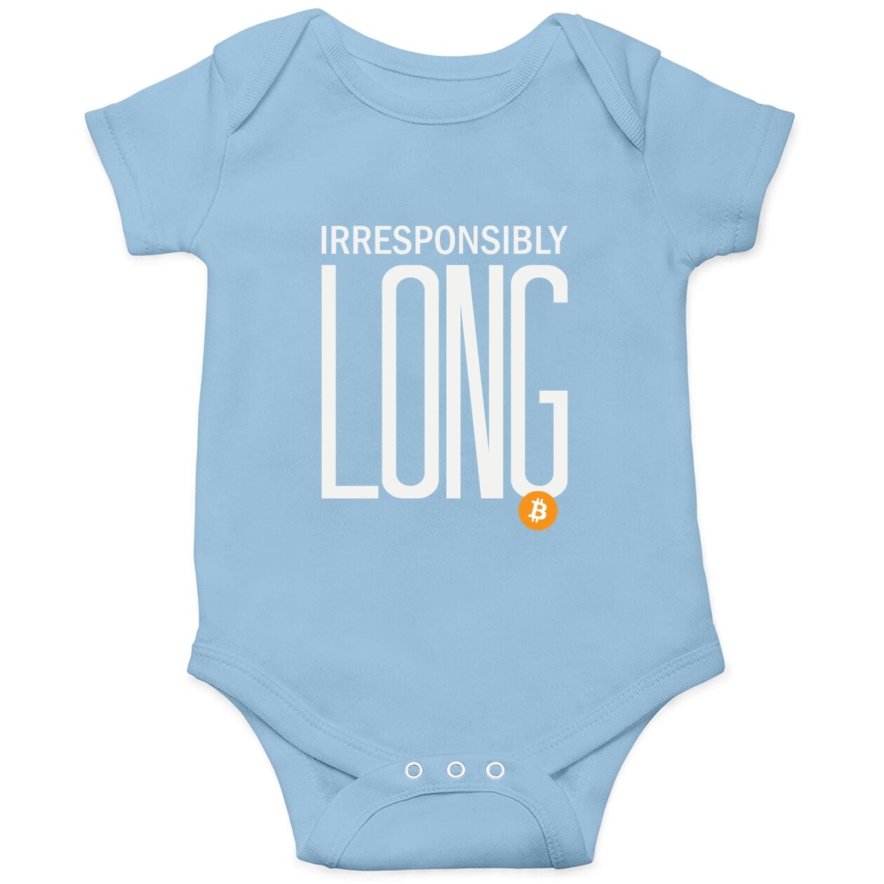 Irresponsibly Long Bitcoin | Btc Crypto And Bitcoin Baby Bodysuit