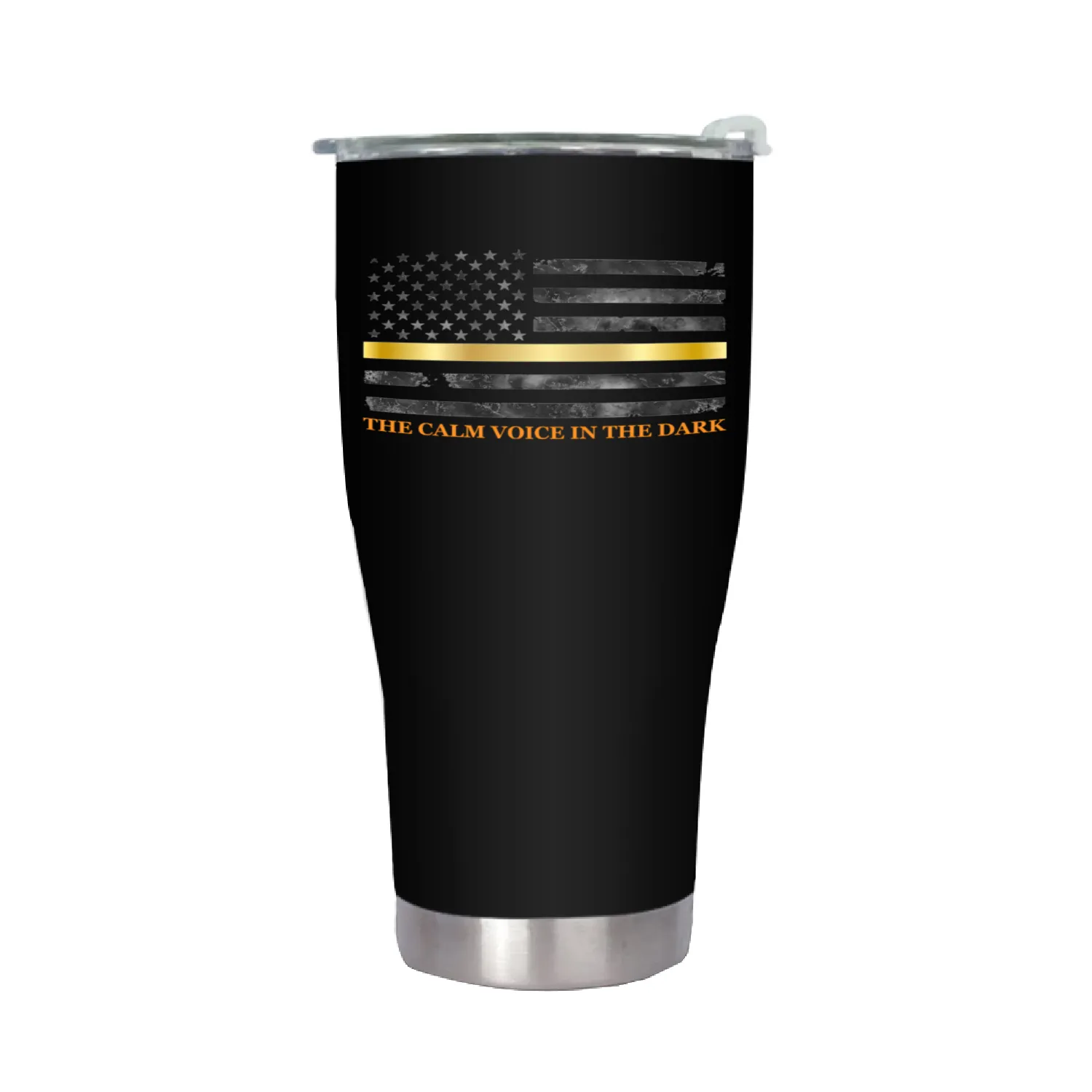 Dispatcher - Thin Yellow Gold Line 911 Emergency Stainless Steel Tumblers