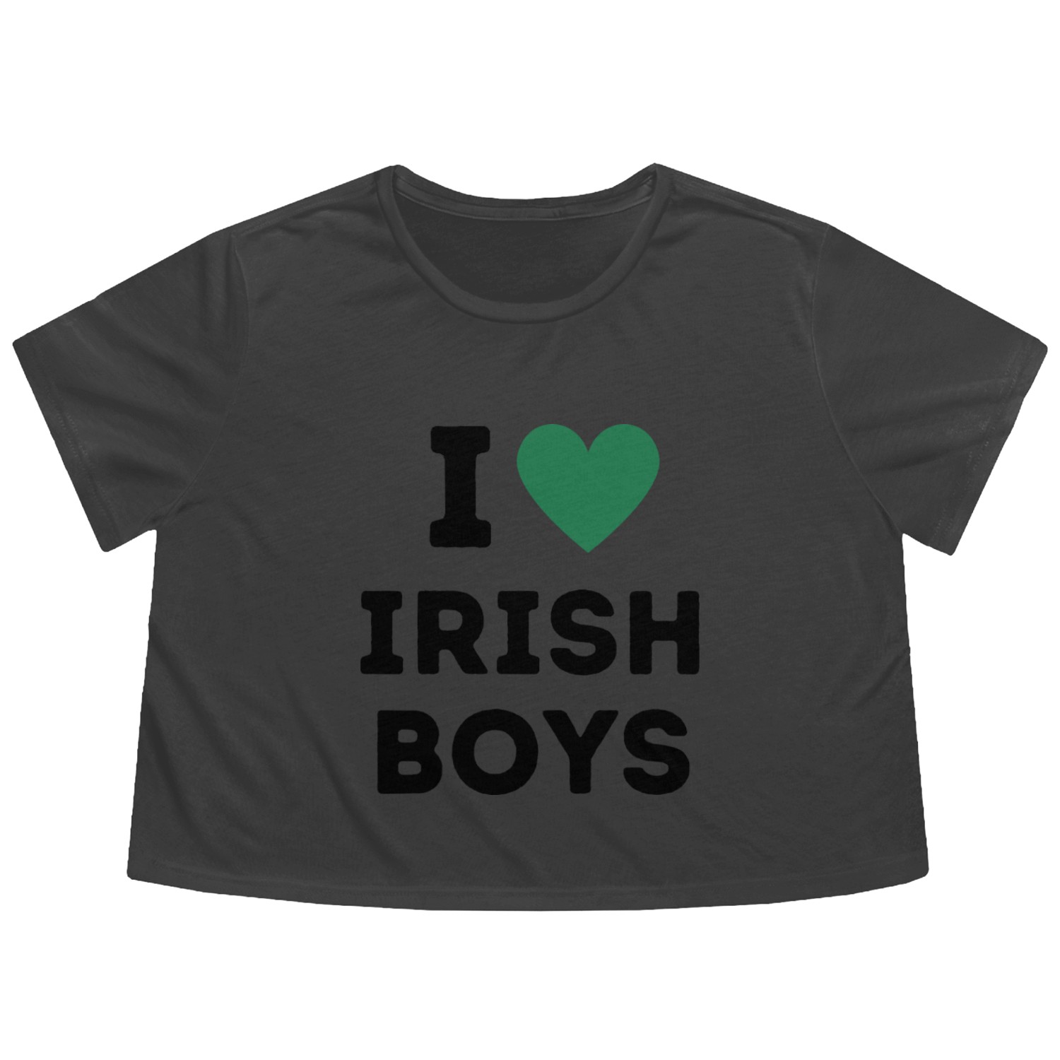 i love irish boys Flowy Cropped Tees