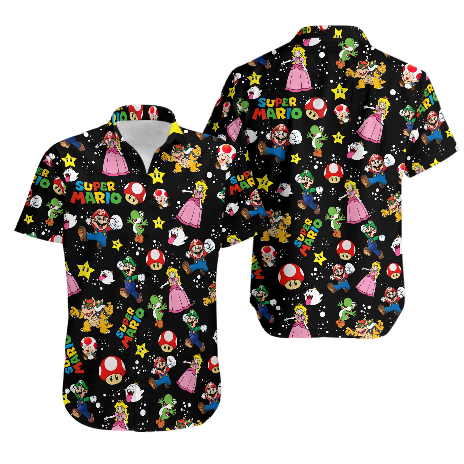 Mario Hawaiian Shirt, Super Mario Shirt, Mario Hawaii Short