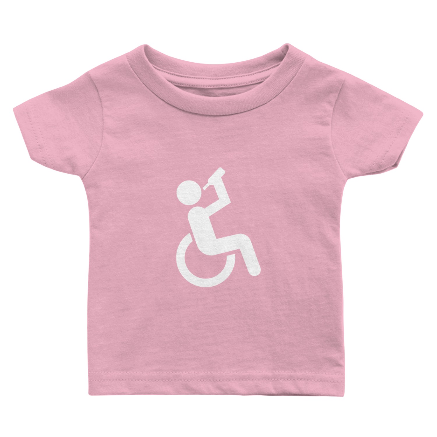 Wheelchair Drunk Alcoholic Person Gift Baby T Shirts