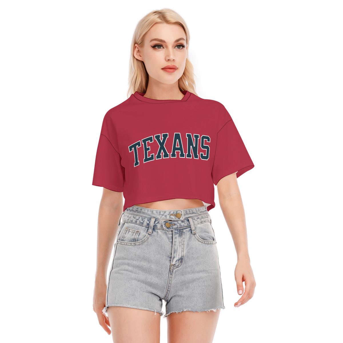 Texans Football Womens Crop Top, Sports Fan Clothing