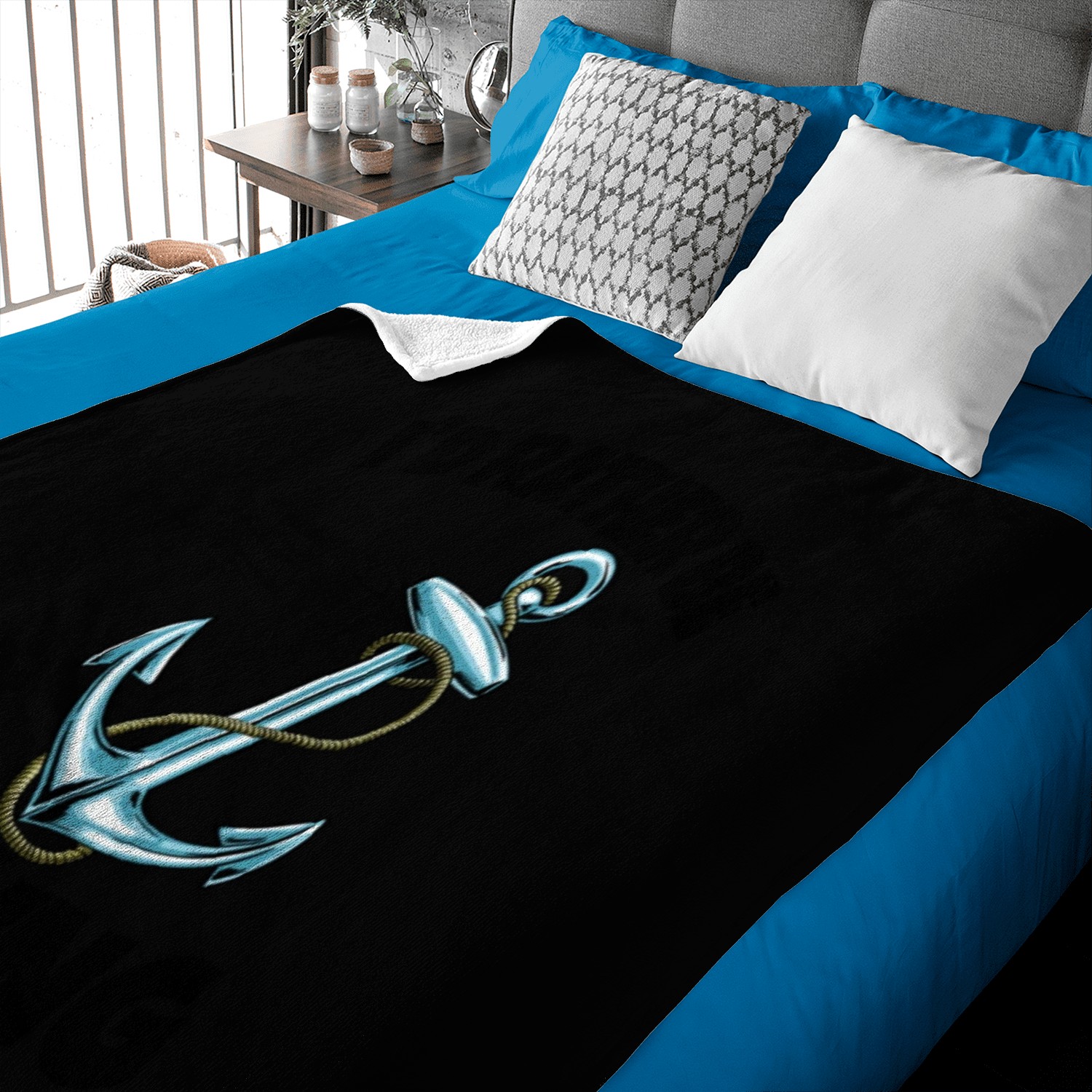 I D Rather Be Sailing Baby Blankets