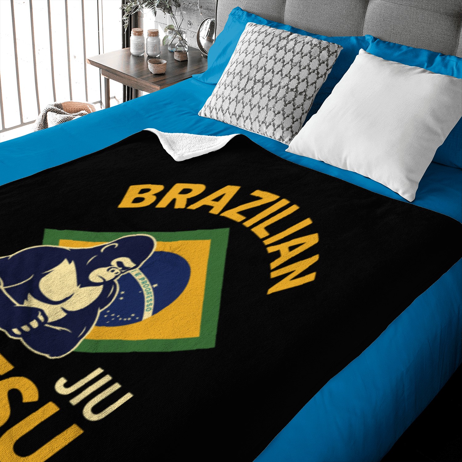 Brazilian Jiu Jitsu Gorilla Baby Blankets