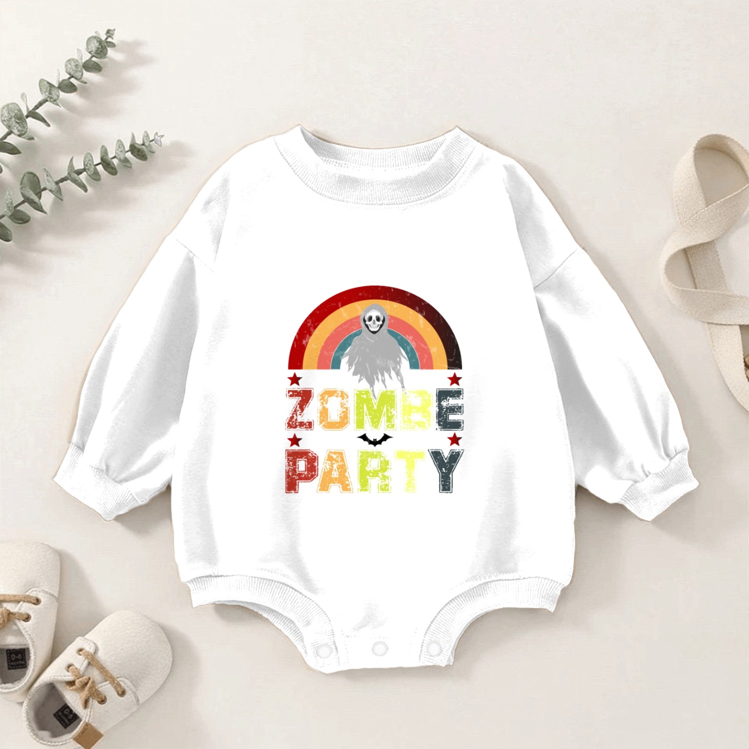 happy halloween Baby Romper Sweatshirts