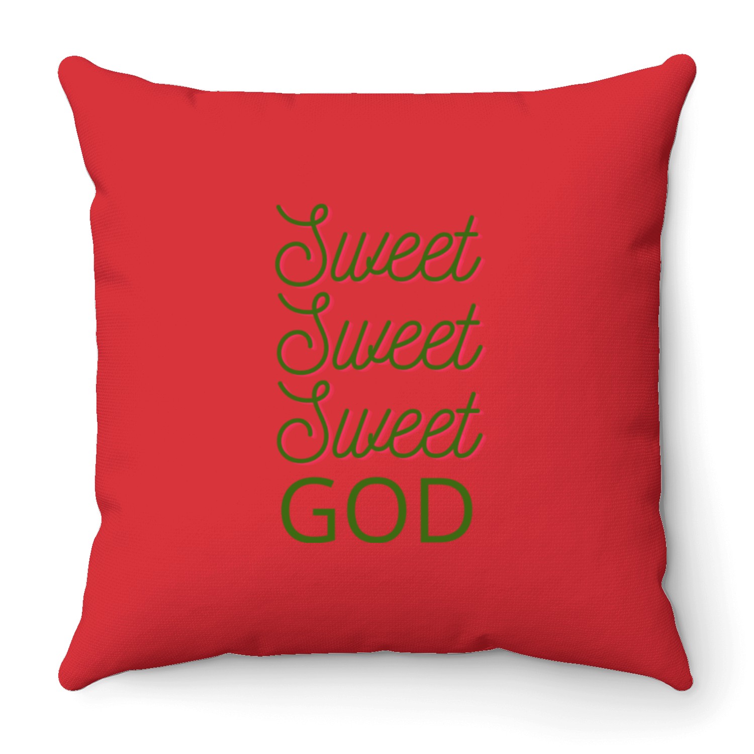 Sweet Sweet God Throw Pillows
