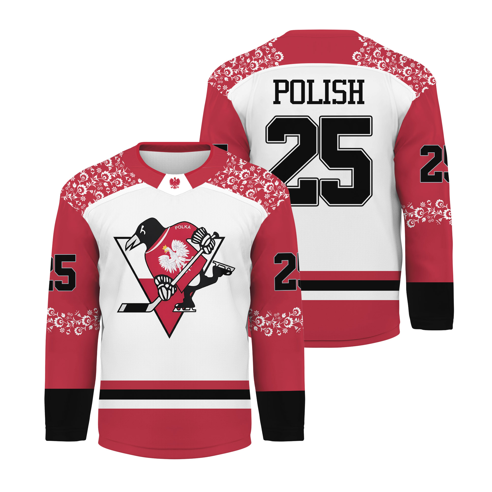 Pitt x Polish Heritage Appreciation Night 2025 Hockey Jersey Reprint, Gift For Fans, Christmas Gift
