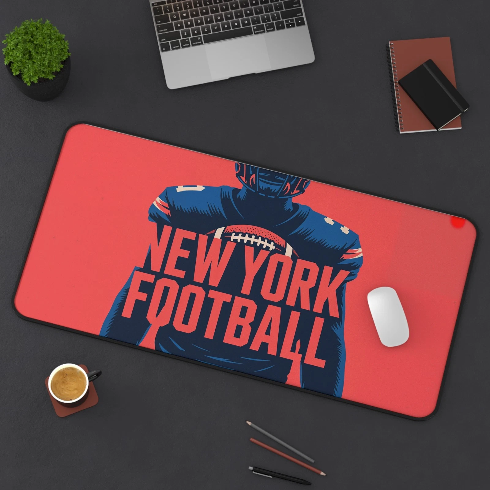 New York Football High Def Print Non Slip Desk Mat Office Home football