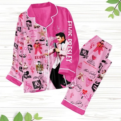 Elvis Presley Pajamas Elvis Presley Pajamas Set Elvis Presley Holiday Pajamas