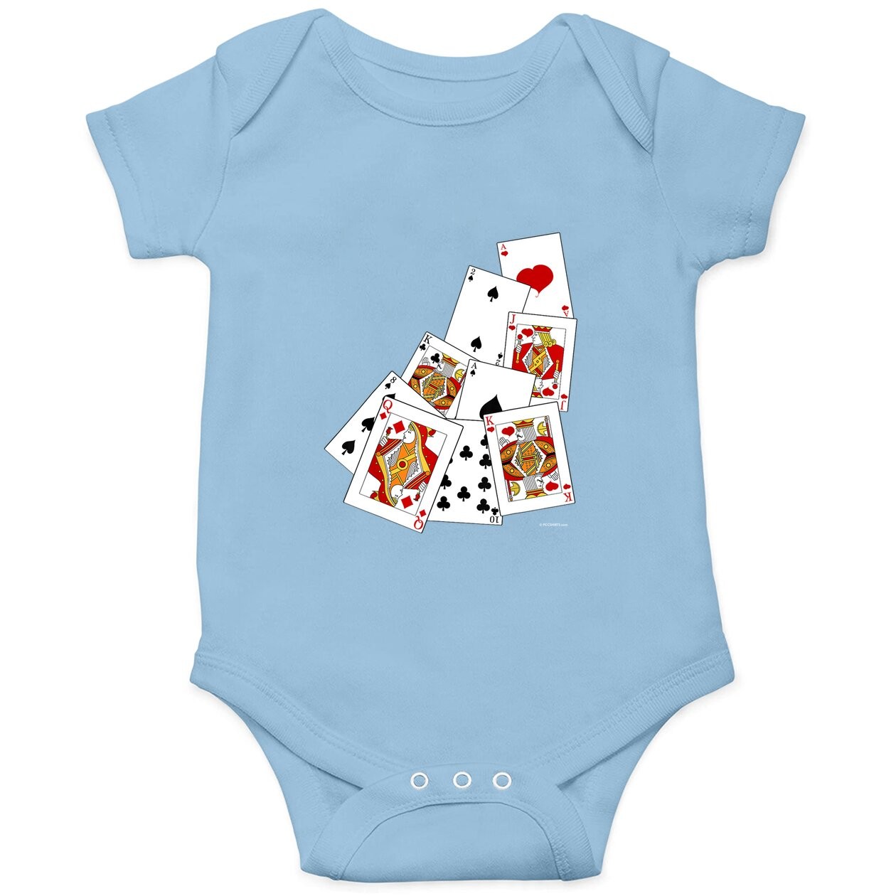 Poker Playing Card Baby Bodysuit Ace King Queen Jack