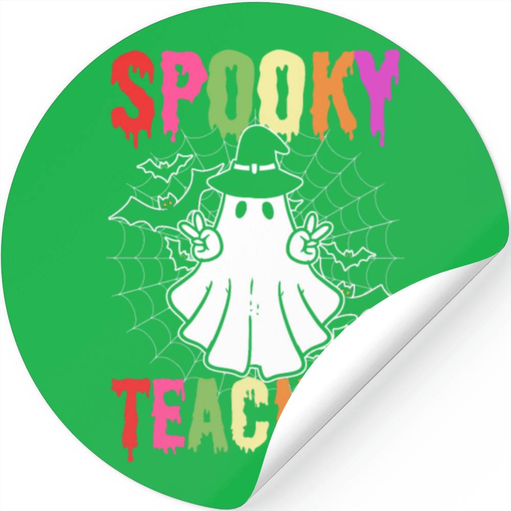 Spooky Teacher Preschool Teacher Stickers