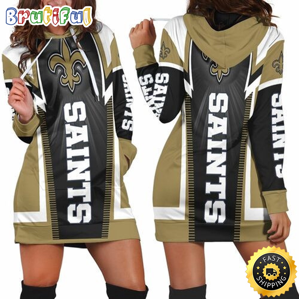 football New Orleans Saints Hoodie Dress Print 3D Hoodie Women For Fans