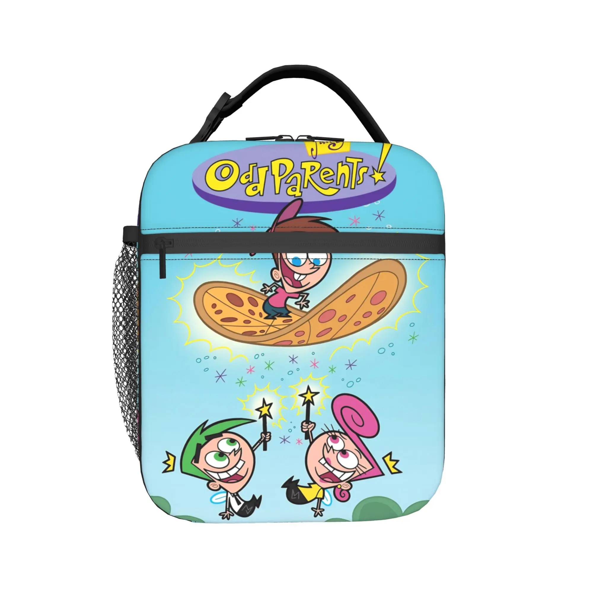 The Fairly Odd Parents Kids Thermal Lunch Box School Bento Food Storage Cooler Bag