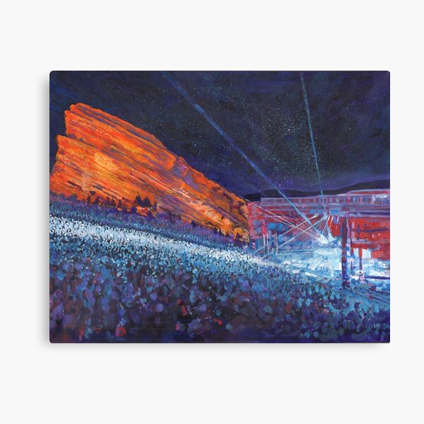 Red Rocks Sky Canvas