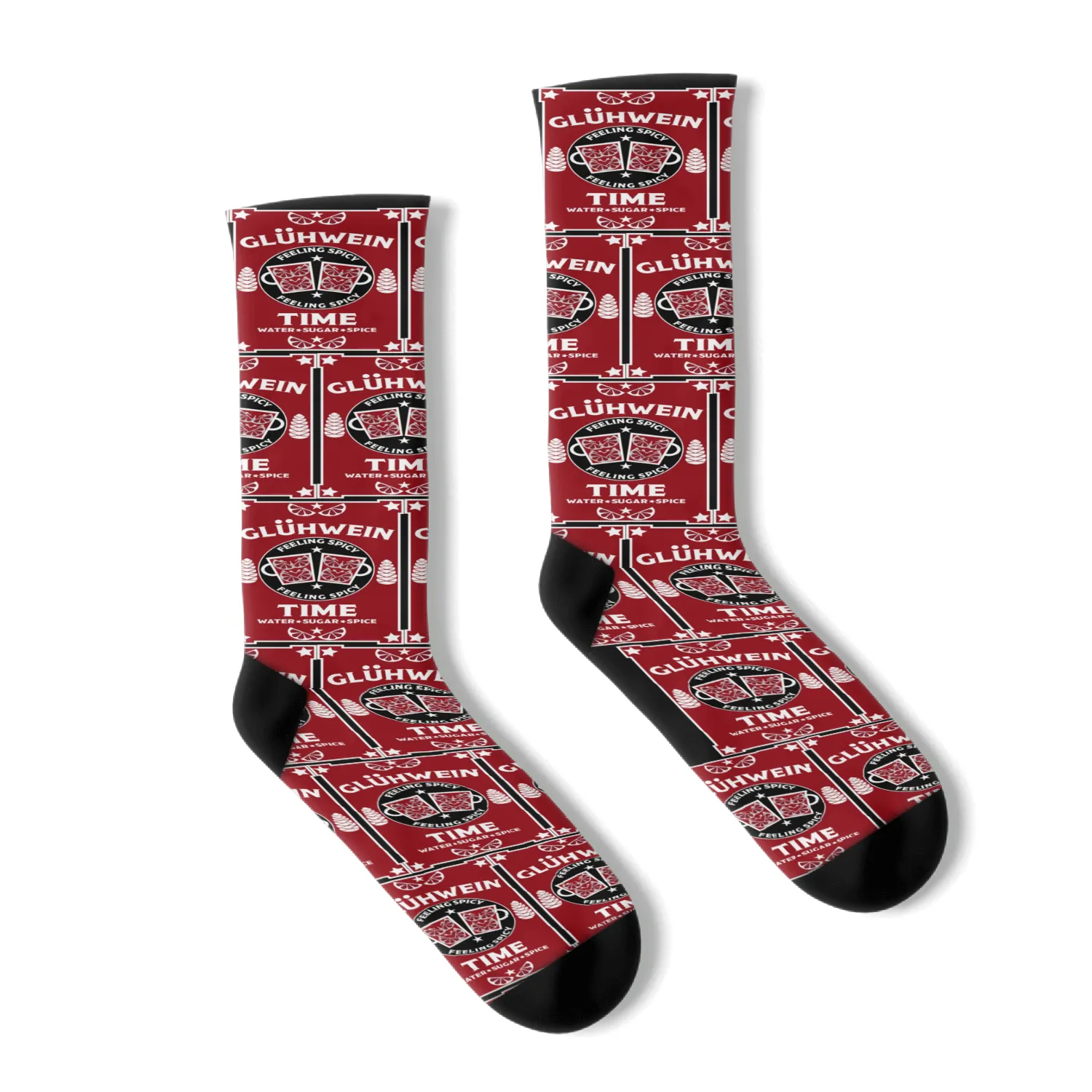Xmas Mulled Wine Socks